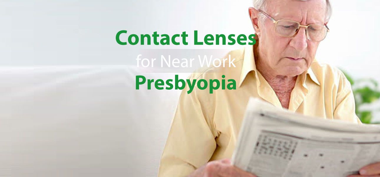 contact lenses for near work presbyobia